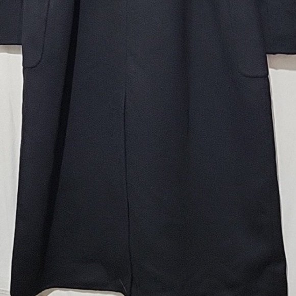 NWT Reiss Lucia Belted Wool Blend Double Breasted Coat in Black - Picture 8 of 12